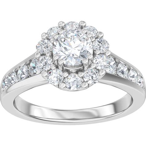 Above Love 14k White Gold 1 13 Ctw Lab Created Diamond Engagement Ring