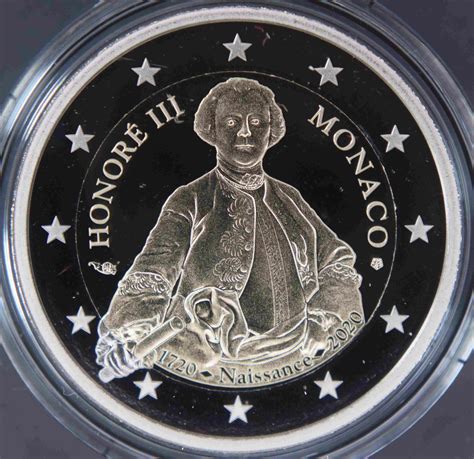 Monaco 2 Euro Coin 300th Anniversary Of The Birth Of Prince Honoré