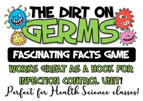 The Dirt On Germs Trivia Game Great For Health Science Classes
