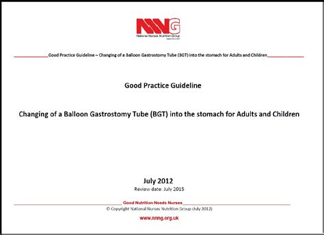Launched 23rd July 2012 Good Practice Guideline Bgt Replacement