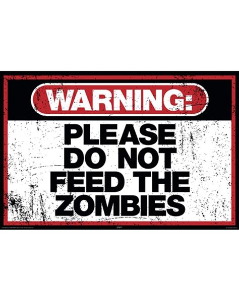 Pin On Zombie Signs And Posters