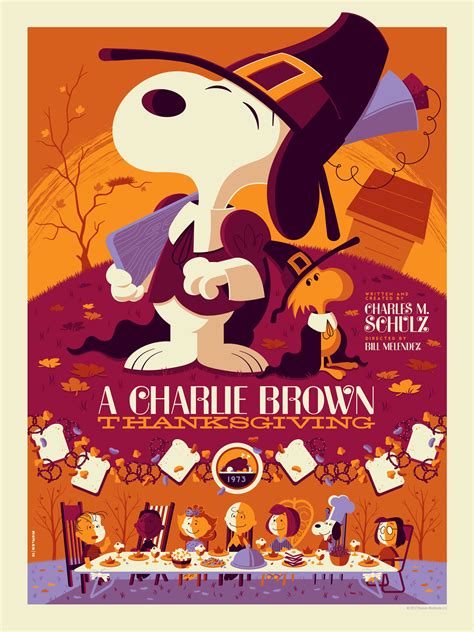 A Charlie Brown Thanksgiving By Tom Whalen Posters
