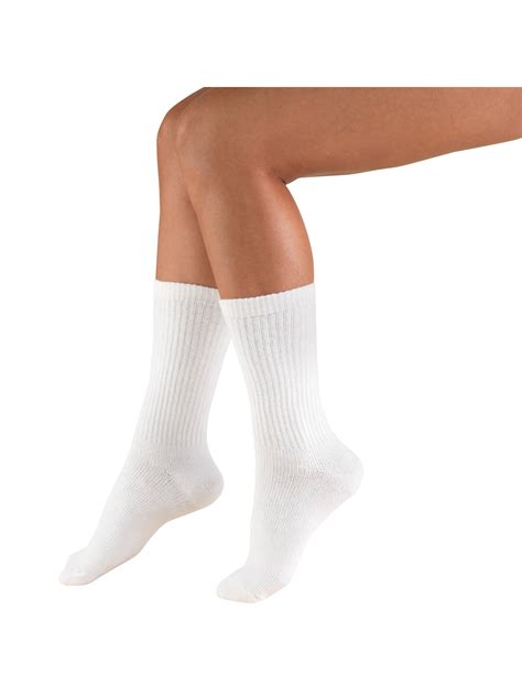 Truform Trusoft Unisex Diabetic Socks Seamless Classic Crew Socks