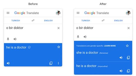 Google Translate to offer masculine and feminine translations to reduce ...