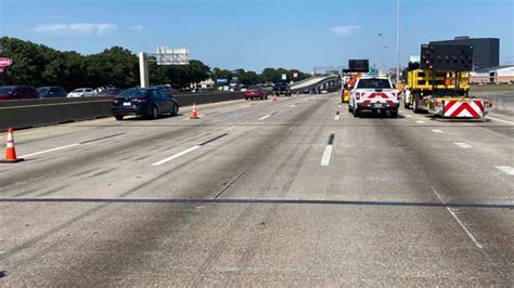 Multiple Northbound Lanes Of North Freeway Shut Down Due To Hazmat Incident