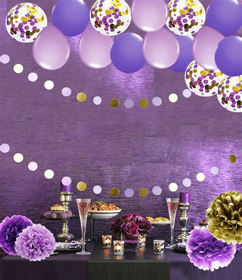 Graduation Decorations 2022 Purple Gold Isu Birthday Party Decorations