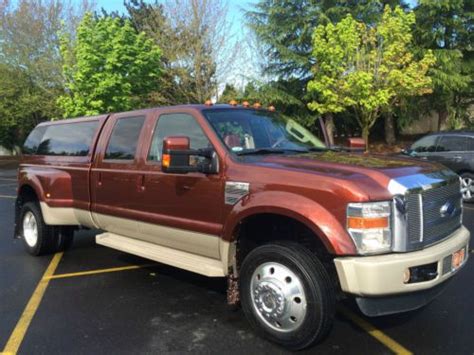 Sell Used 2008 F 450 Super Duty King Ranch Diesel 4x4 Dually 8ft Bed