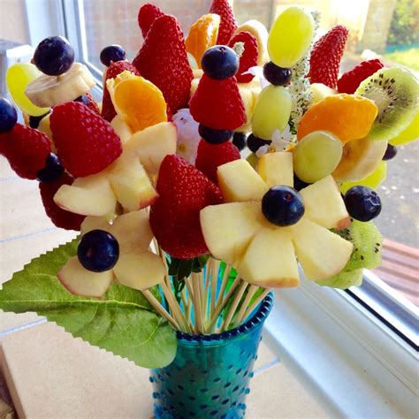 Mothers Day Fruit Bouquet Easy Food Art Food Fruit