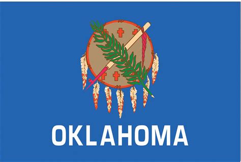NYLGLO Oklahoma State Flag, 3 ftH x 5 ftW, Outdoor - 2NEL9|144360 ...