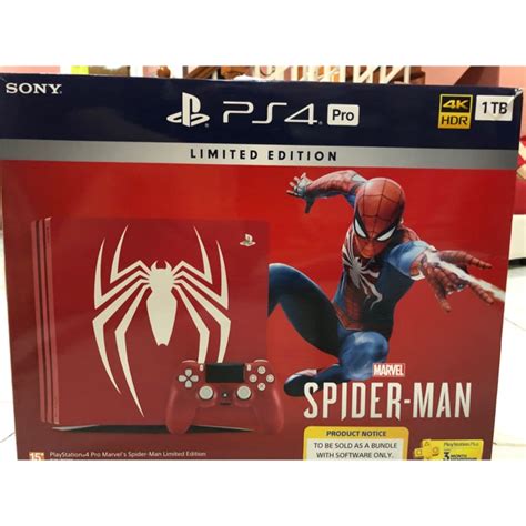 Ps4 Pro 1tb Spiderman Limited Edition Shopee Philippines