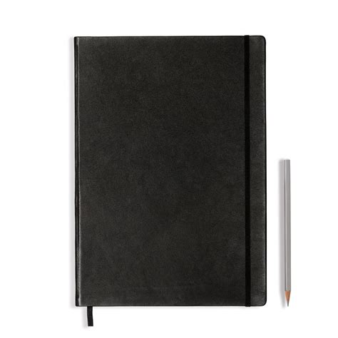 Black Genuine Leather Notebook Different Formats And Page Etsy Uk