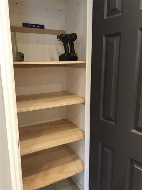 It's ideal for closets because you can customize them, building shelves at any given width or length. DIY Closet Shelves for Storage - Bonus Room Makeover