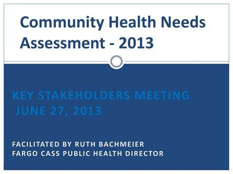 Ppt Community Health Needs Assessment 2013 Powerpoint Presentation