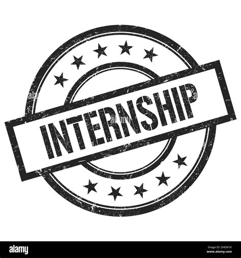 Internship stamp Black and White Stock Photos & Images - Alamy