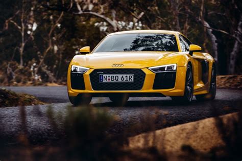 Audi R8 V10 Plus Yellow Body Color Wallpaper For Android Iphone And Ipad
