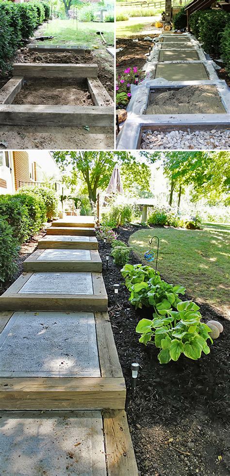 Step By Step Diy Garden Steps And Stairs The Garden Glove