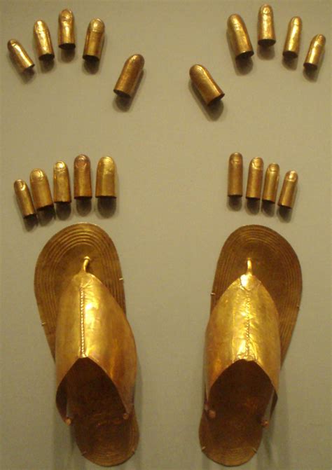 Tutankhamun Gold Sandals Ancient Egypt History Ancient Egypt Egyptian Jewelry