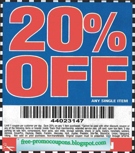 Free shipping, 10% off, and more. Printable Coupons 2020: Harbor Freight Coupons