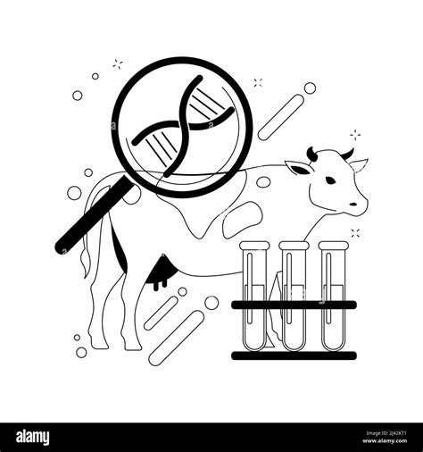 Animales Genéticamente Modificados Resumen Concepto Ilustración