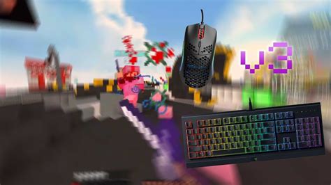 Handcam Keyboard And Mouse Sounds V3 Solo Bedwars Youtube