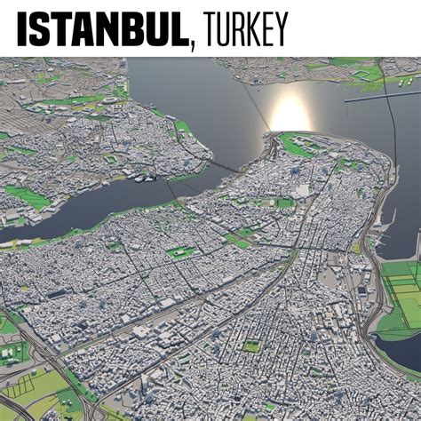3d city istanbul turbosquid 1429249