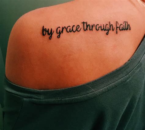 by grace through faith tattoo | Faith tattoo designs, Faith tattoo, Tattoos