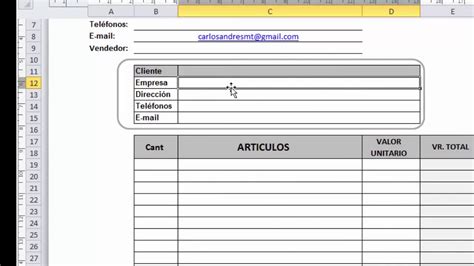 Formato De Cotizacion En Excel Para Descargar Gratis Formato De