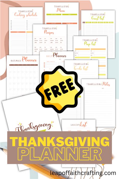 Free Thanksgiving Planner Printable 2023 11 Printables Leap Of