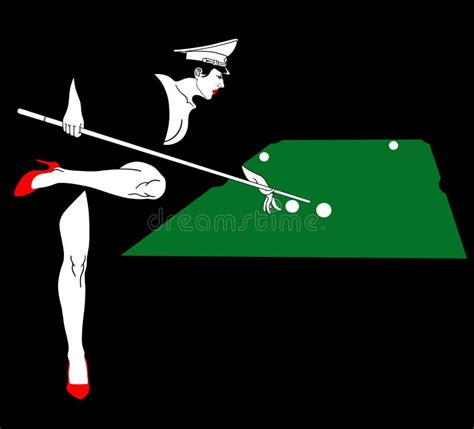 Billiards Woman Silhouette Stock Illustrations 8 Billiards Woman Silhouette Stock