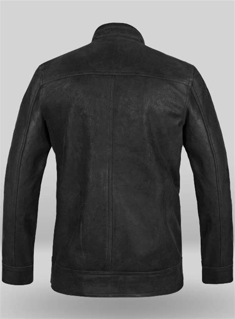 Distressed Black Leather Jacket 616 Leathercult