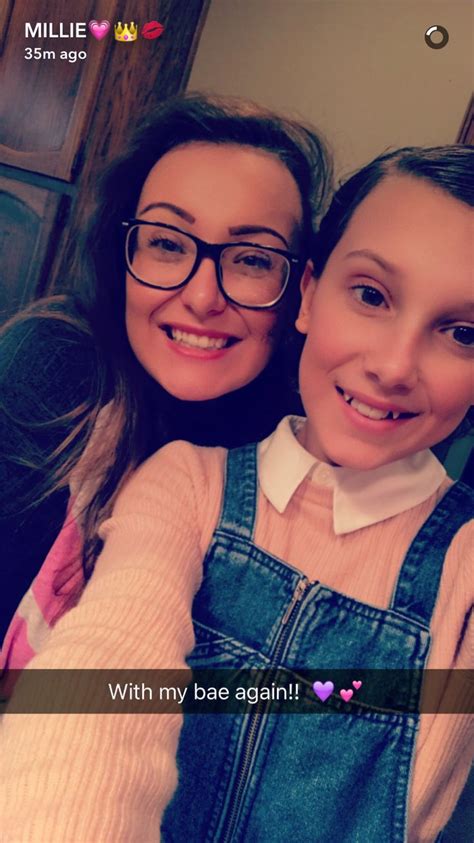 Millie And Her Sister On Snapchat Bobby Brown Stranger Things Bobby
