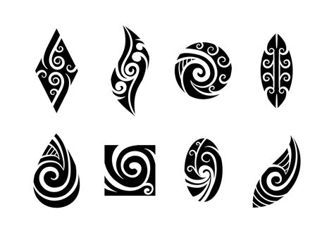 Set Of Koru Maori Vector Polynesiantattoos Koru Tattoo Maori Tattoos