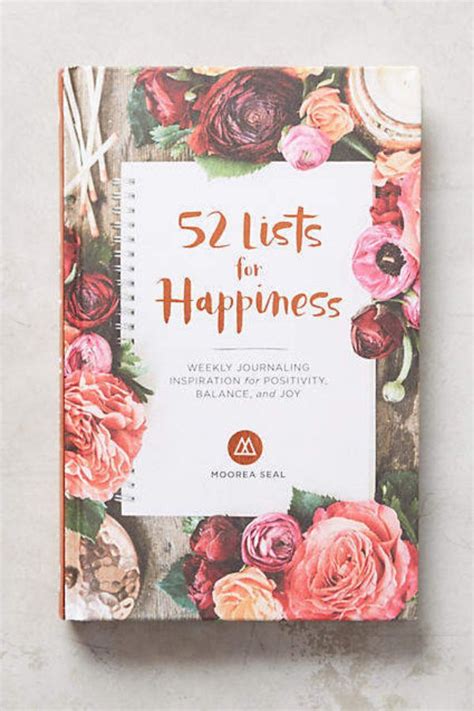 Happiness Journal 52 Lists For Happiness Happiness Journal Journal