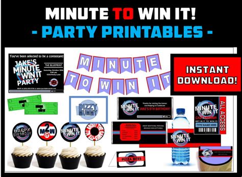 Minute To Win It Party Games Ideas And Supplies