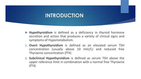 Ppt Hypothyroidism Powerpoint Presentation Free Download Id7267708