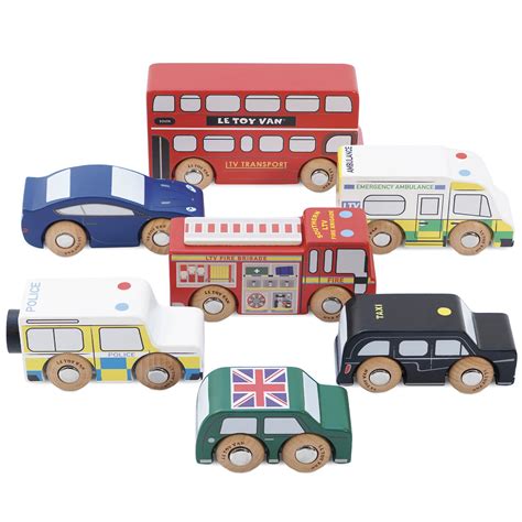 Buy Le Toy Van Iconic Wooden London Themed Toy Car Play Set Set 7
