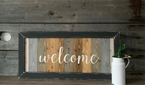 Welcome Sign, LARGE wood welcome sign, farmhouse, welcome sign, farmhouse wall decor, welcome 