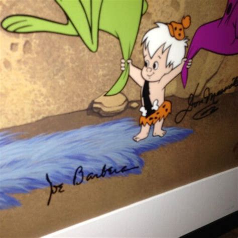 Flintstones Cel Hanna Barbera The Most Beautiful Babies 4x Signed