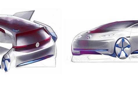Vw Reveals Design Sketches Of Its Upcoming All Electric Car Concept To