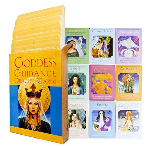 Goddess Guidance Oracle Cards English Tarot Cards Tarot Deck Etsy