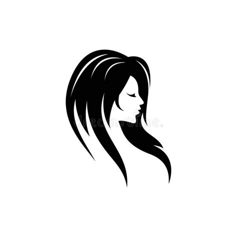 Hair Salon Logo Vector Icon Stock Vector Illustration Of Girl Symbol