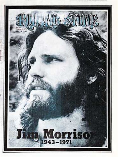 Rs88 Jim Morrison 1971 Rolling Stone Covers Rolling Stone