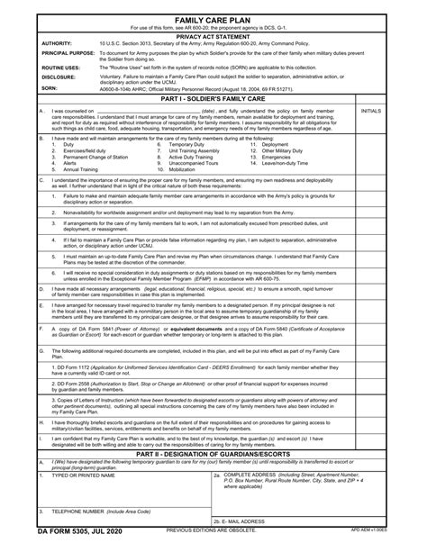 Da Form 5304 Fillable Printable Forms Free Online