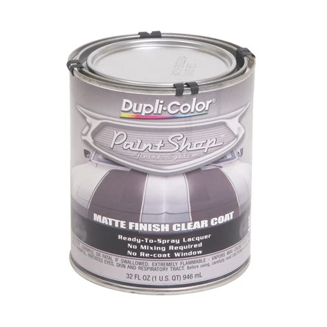 Dupli Color Ebsp30700 Paint Enamel Matte Clear 1 Qt Each