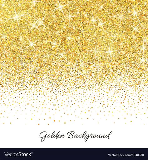 Gold Glitter Texture With Sparkles Royalty Free Vector Image