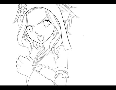 Levy Fairy Tail Lineart By Aosak24 On Deviantart