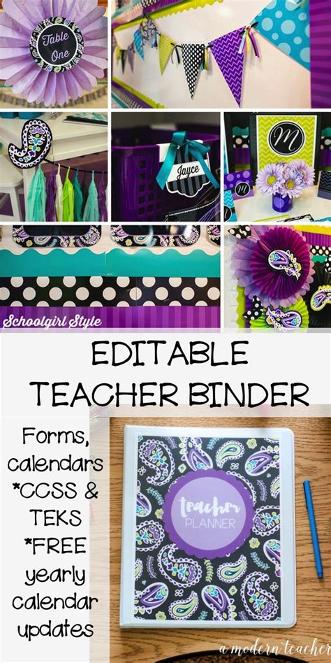 Editable Teacher Binders Get Organized This Year Take The Guesswork