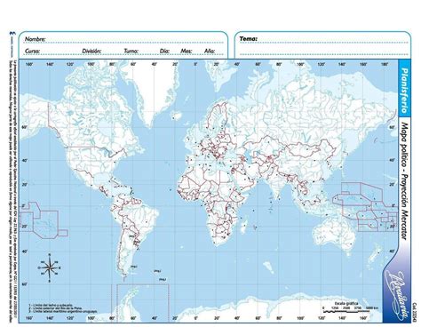 Mapa Planisferio Mapa Mapa Escolar Mapas Planisferios