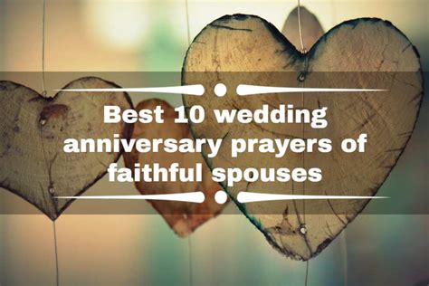 Best 10 Wedding Anniversary Prayers Of Faithful Spouses Legitng