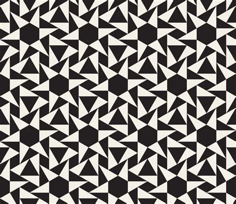 Black And White Abstract Geometric Quilt Pattern ⬇ Vector Image By